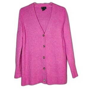 C by Bloomingdale's Cherry Blossom Cashmere Grandfather Cardigan Sweater